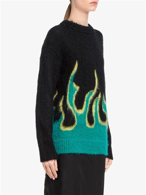 prada flame sweater